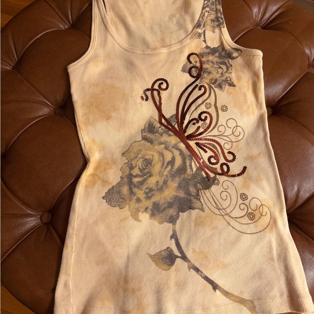 Vintage Cache Butterfly Tank Top